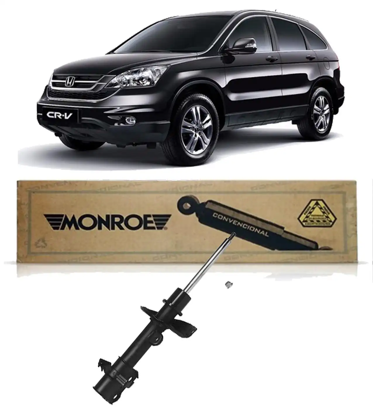 AMORTECEDOR DIANTEIRO HONDA CRV 2007 A 2016 DIREITO