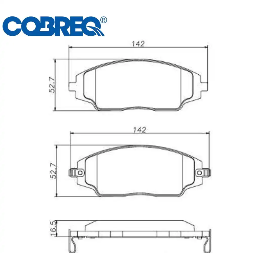 PASTILHA FREIO DIANTEIRA COBALT 1.4 1.8 2012/ COM ABS
