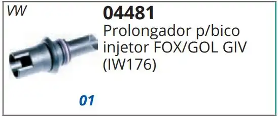 PROLONGADOR BICO INJ GOL FLEX 03/ FOX 1.0 8V 03/ FLEX