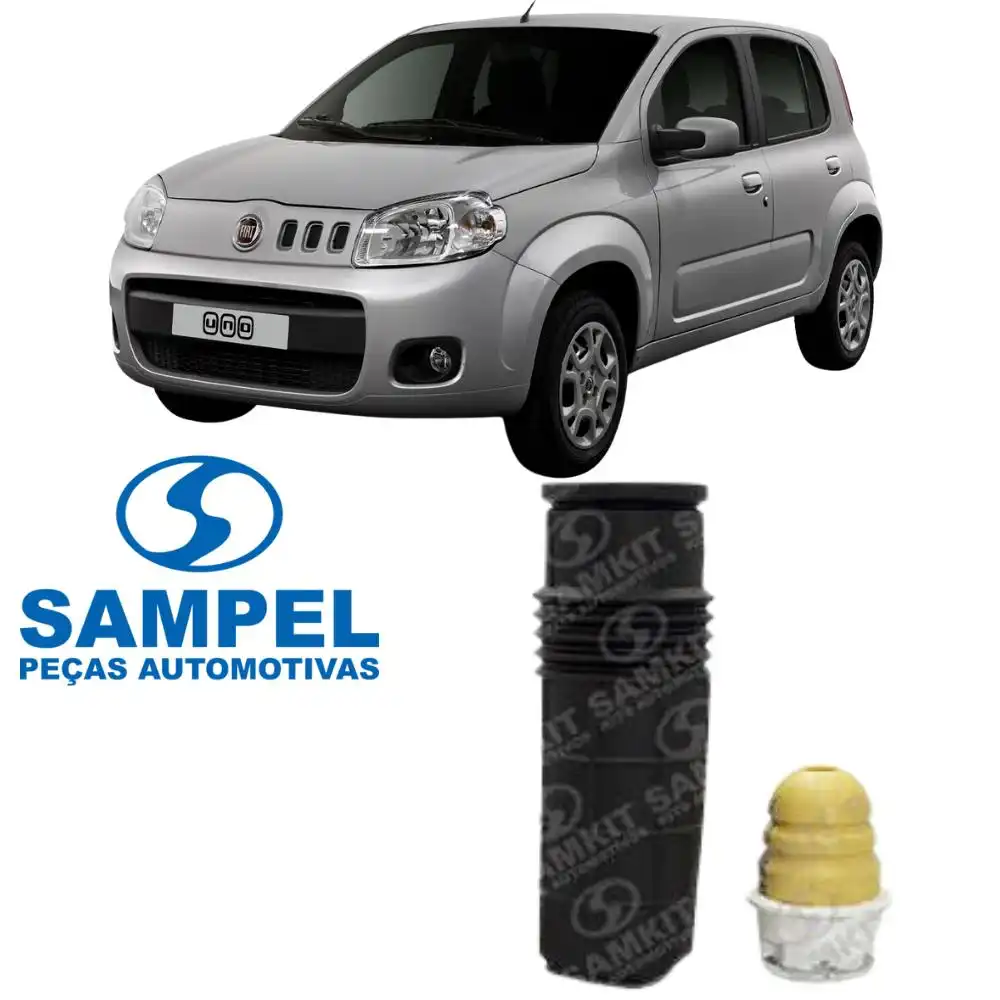 KIT AMORTECEDOR TRASEIRO NOVO FIAT UNO 2012/