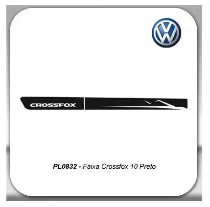 FAIXA LATERAL CROSSFOX 10/11 PRETO