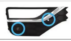 GRADE PARACHOQUE AMAROK 2017 EM DIANTE DIREITA C/SENSOR CRO