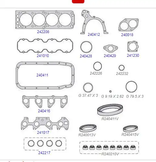 JUNTA MOTOR CORSA MERIVA MONTANA STILO STRADA 1.8 8V S/RETEN
