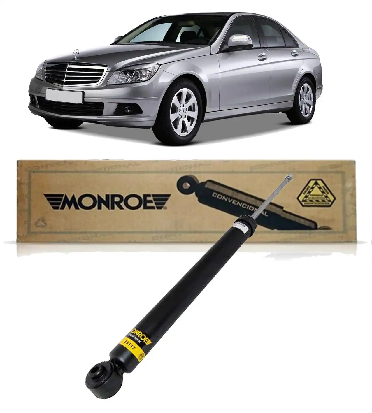 AMORTECEDOR TRASEIRO MERCEDEZ-BENZ CLASSE C 2007 A 2014