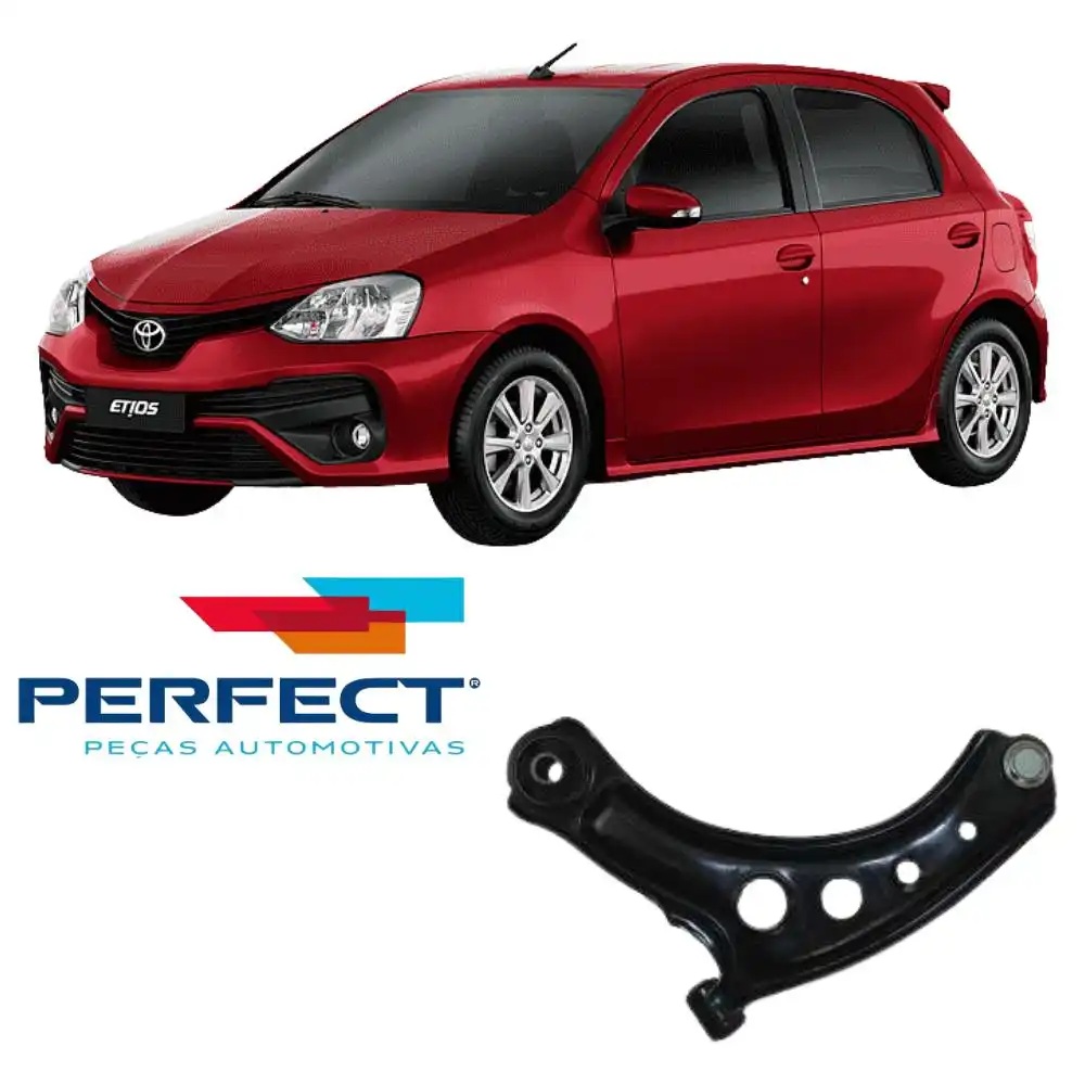 BANDEJA DIANTEIRA TOYOTA ETIOS 2012 A 2018 DIREITA COM PIVO