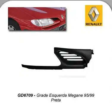 GRADE RADIADOR RENAULT SCENIC MEGANE 95/00 ESQ (C/MOLDURA)