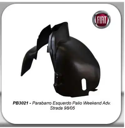 PROTETOR PARALAMA DIANT FIAT STRADA 1998 A 2005 ESQUERDO