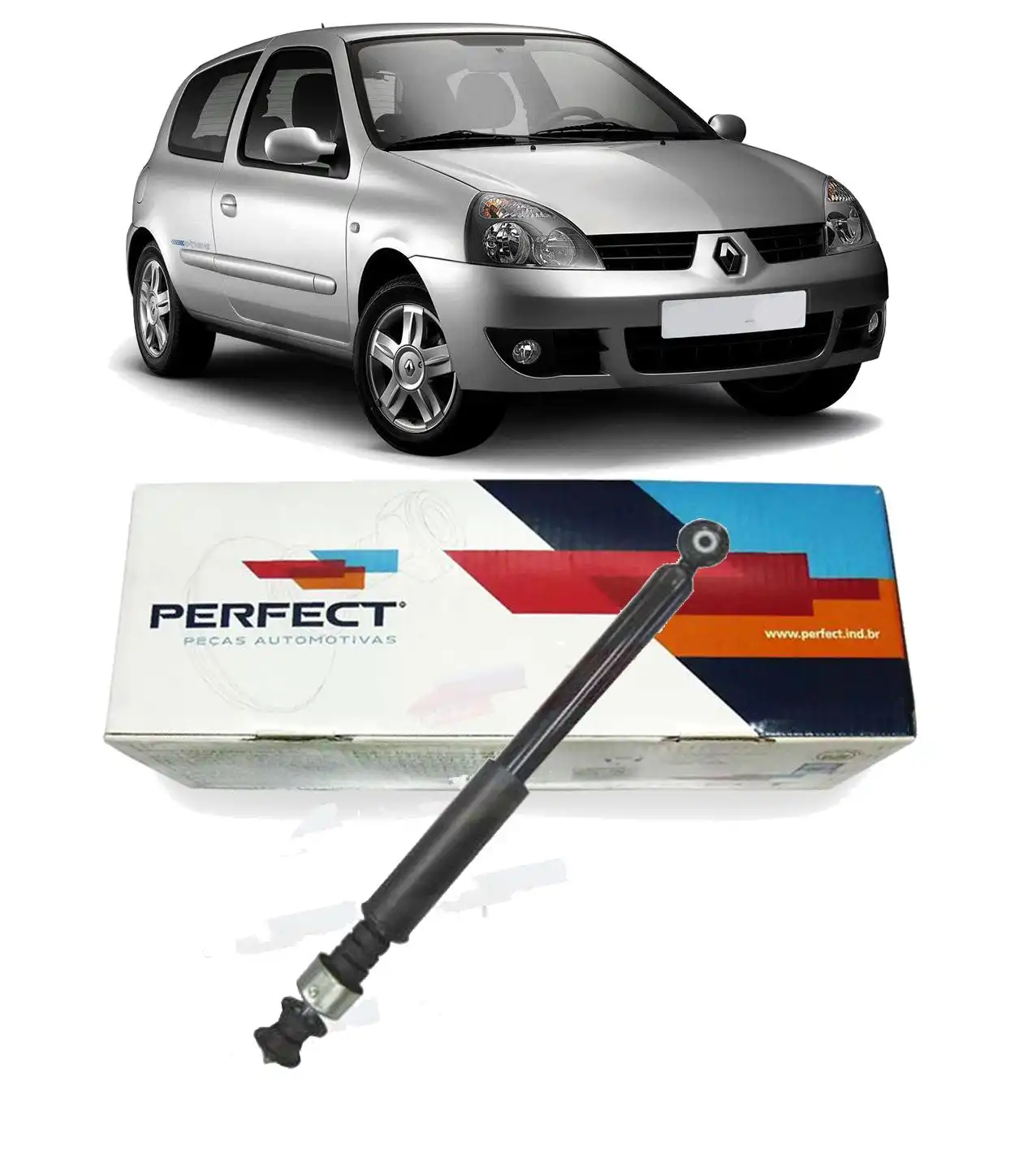 AMORTECEDOR TRASEIRO RENAULT CLIO 1999 A 2011