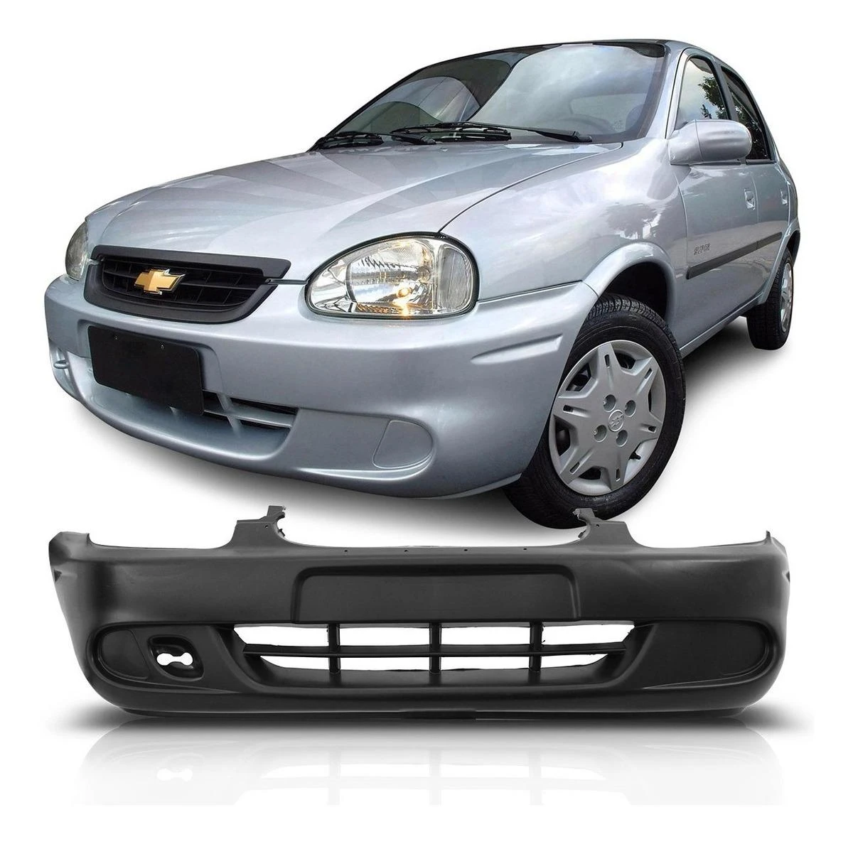 PARACHOQUE DIANTEIRO CORSA CLASSIC 2008 A 2010 PRETO LISO SE