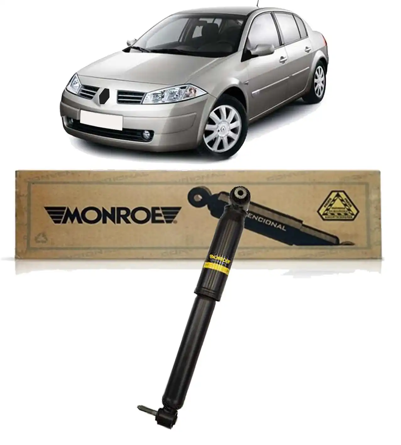 AMORTECEDOR TRASEIRO RENAULT MEGANE 2006 A 2010