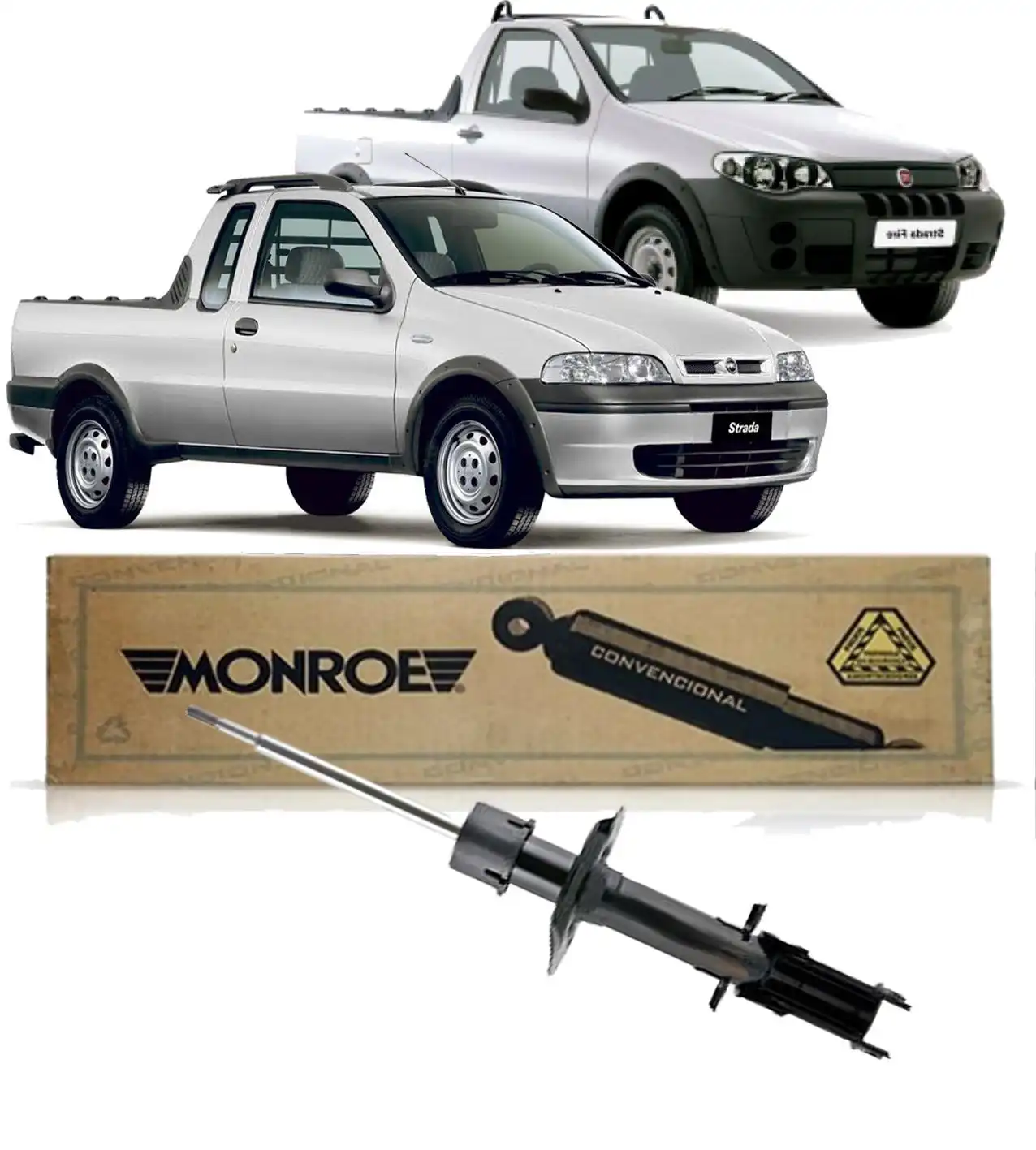 AMORTECEDOR DIANTEIRO FIAT STRADA 2001 A 2020