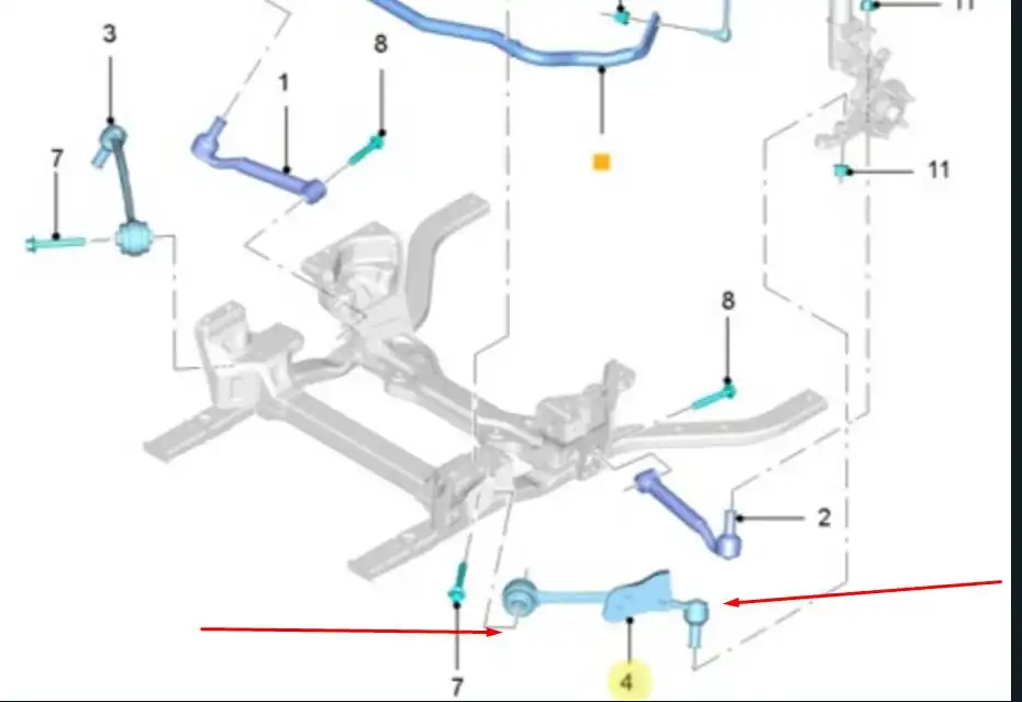 PIVO INFERIOR MUSTANG 2017 EM DIANTE ESQ