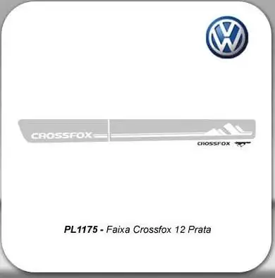 FAIXA LATERAL CROSSFOX 12 PRATA