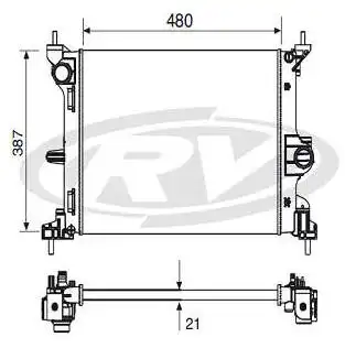 RADIADOR FIAT MOBI 1.0 3CIL FIREFLY 2017 A 2019