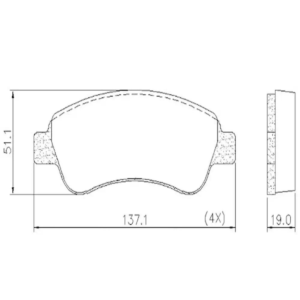 PASTILHA FREIO DIANTEIRA CITROEN XSARA BREAK 1.6 2000/