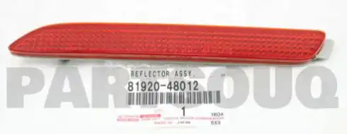 SINAL PARACHOQUE TRAS ESQ HILUX 2008 A 2015 (REFLETOR)