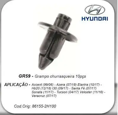 GRAMPO GRADE CHURRASQUEIRA S10 1999 A 2004