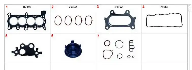 JUNTA MOTOR HONDA NEW CIVIC 1.8 2.0 16V 2006 A 2015 SUPERIOR