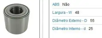 ROLAM RODA TRAS NISSAN VERSA 1.6 16V 2011 A 2020 SEM ABS