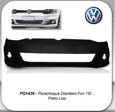PARACHOQUE DIANT FOX 2015 EM DIANTE PRETO LISO