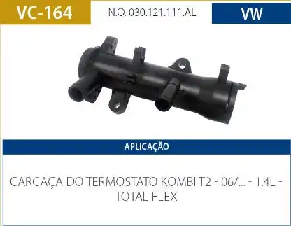 CARCACA VALVULA TERMOSTATICA KOMBI 1.4 2006/