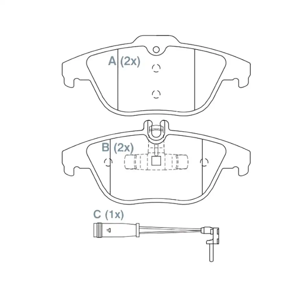 PASTILHA FREIO TRASEIRA MERCEDES C180 1.8 16V 2007 A 2012
