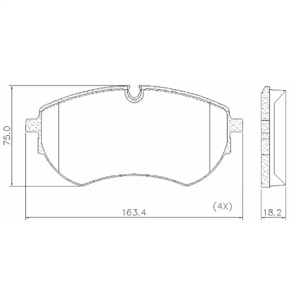 PASTILHA FREIO DIANTEIRA AMAROK 3.0 V6 2018 A 2021 CERAMICA