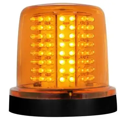 GIROLED BIVOLT 12/24V AMBAR (FIXACAO PARAFUSO)