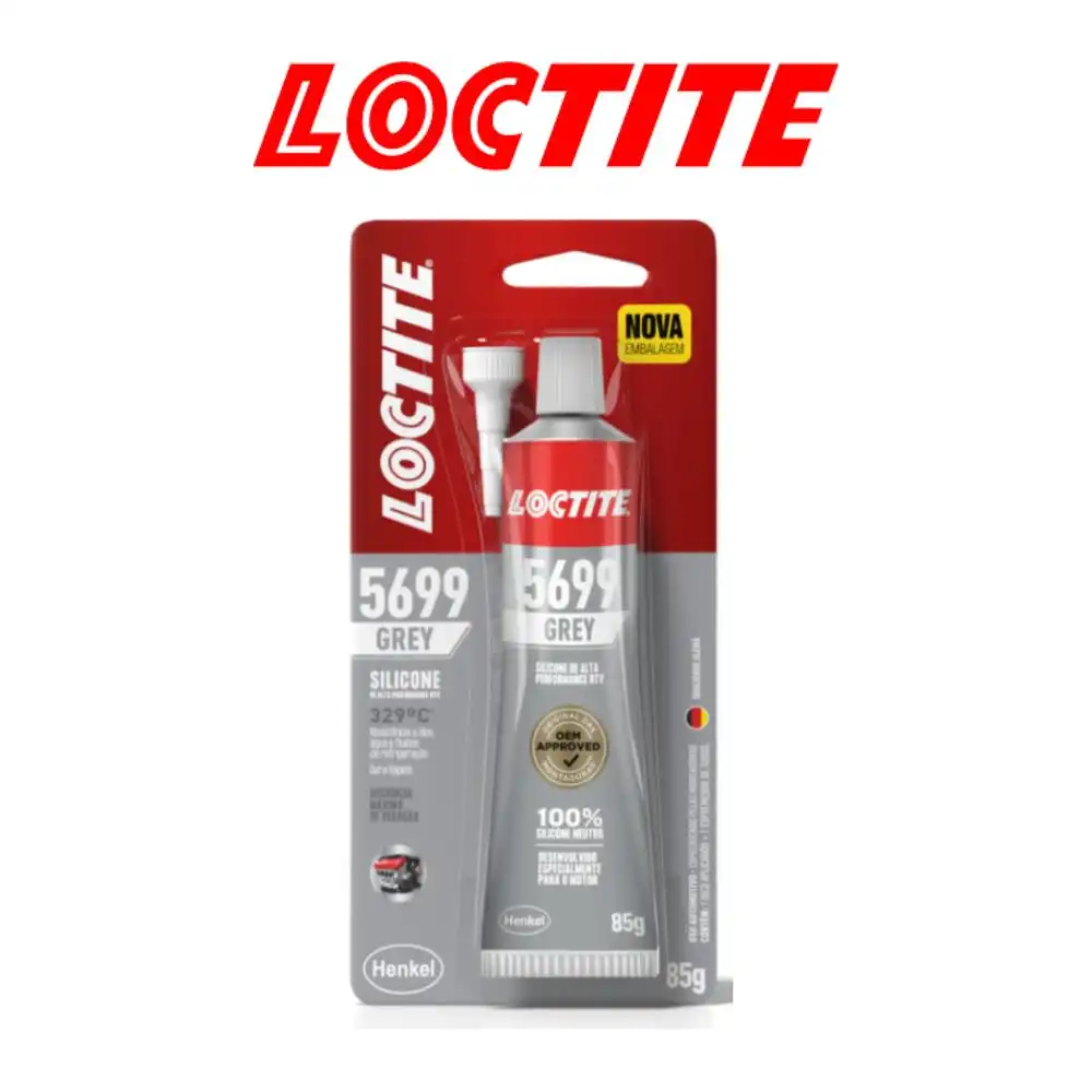 COLA SILICONE ALTA TEMPERATURA 5699 HOMOLOGADO 85G CINZA