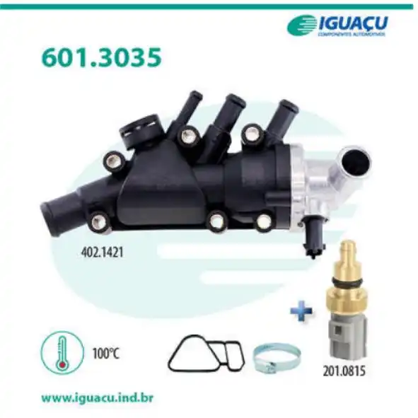 VALVULA TERMOSTATICA FIESTA 1.6 2004/ FLEX ZETEC ROCAM COMPL