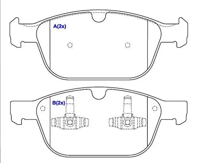 PASTILHA FREIO DIANTEIRA VOLVO XC60 2.0 2010/ T5