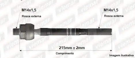 BARRA AXIAL RENAULT MEGANE 06/ DIR HIDRAULICA