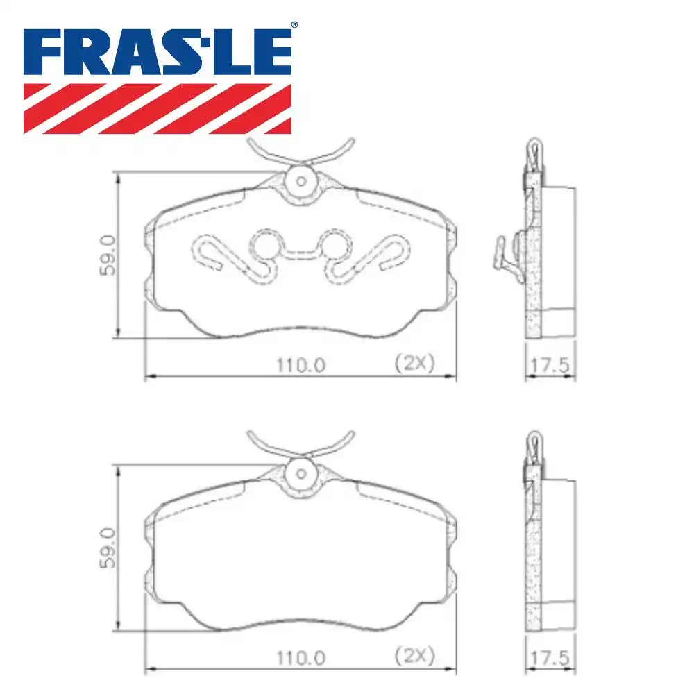 PASTILHA FREIO DIANTEIRA SANTANA 1.8 2.0 1994/ SISTEMA VARGA