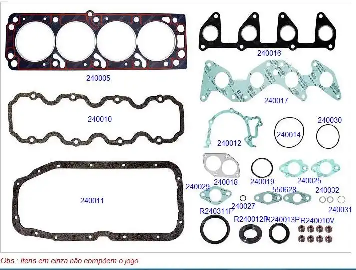 JUNTA MOTOR MONZA 1.8  /86   C/RETENTOR