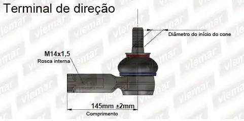 PONTEIRA DIRECAO FUSION 2006/ ESQ