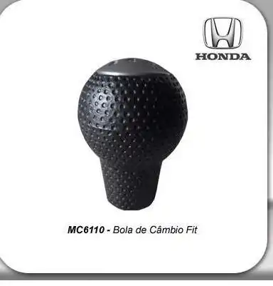 MANOPLA ALAVANCA CAMBIO  HONDA FIT PRETO