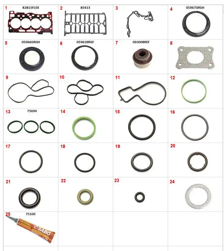 JUNTA MOTOR VIRTUS 1.6 16V MSI 2018/ C/RETENTOR METAL