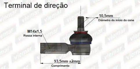 PONTEIRA DIRECAO CORSA 2002/ MONTANA /2005 DIR HID E MEC (93