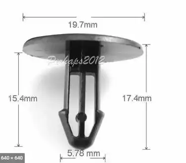 GRAMPO FIXACAO MOLDURA FECHADURA CAPO  NEW CIVIC 06/ (TAMBEM