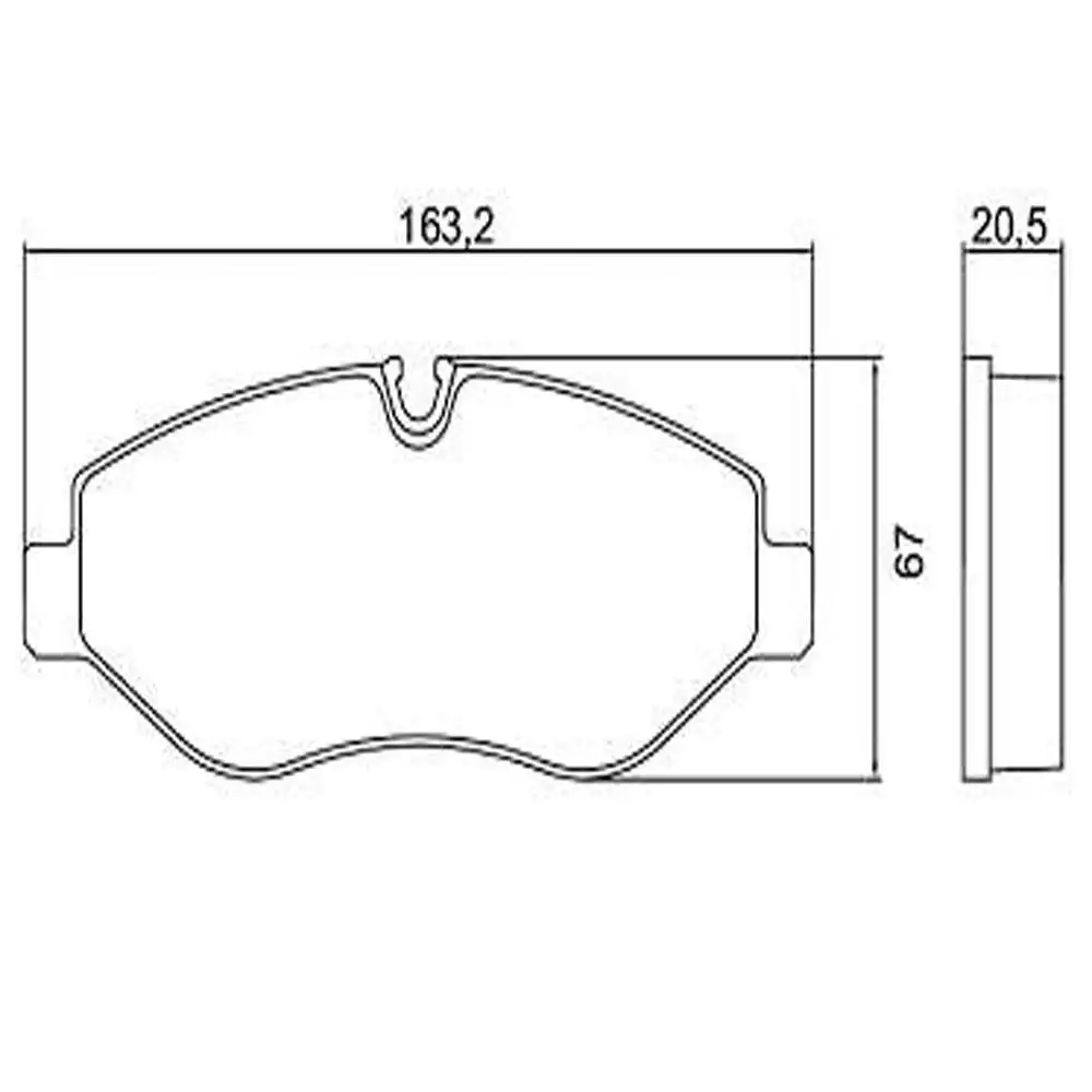 PASTILHA FREIO DIANTEIRA SPRINTER 311 CDI 2012 EM DIANTE