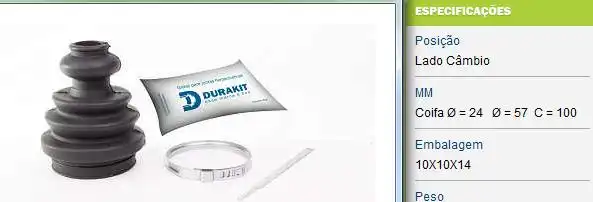 SANFONA HOMOC PASSAT ALEMAO 98/04 LADO CAIXA