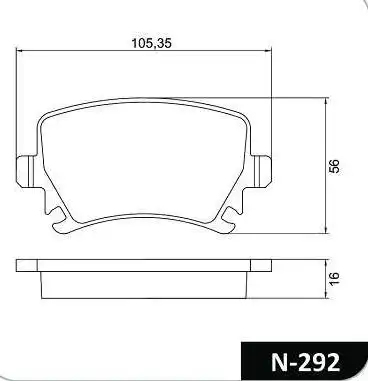 PASTILHA FREIO TRASEIRA AUDI A3 2.0 2003/