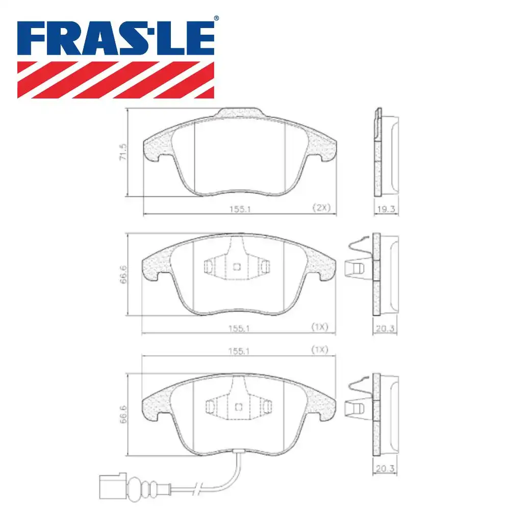 PASTILHA FREIO DIANTEIRA TIGUAN 2.0 TSI 16V 2009/