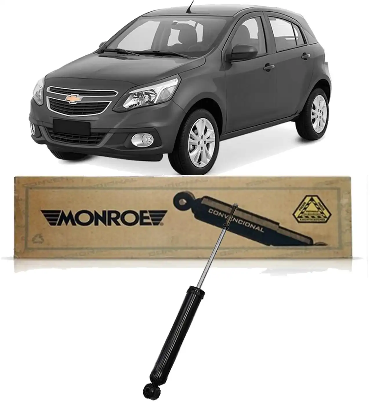 AMORTECEDOR TRASEIRO AGILE 2009 A 2014