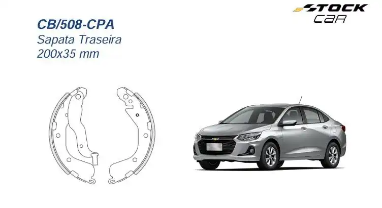 SAPATAS FREIO ONIX 1.0 TURBO 2020/