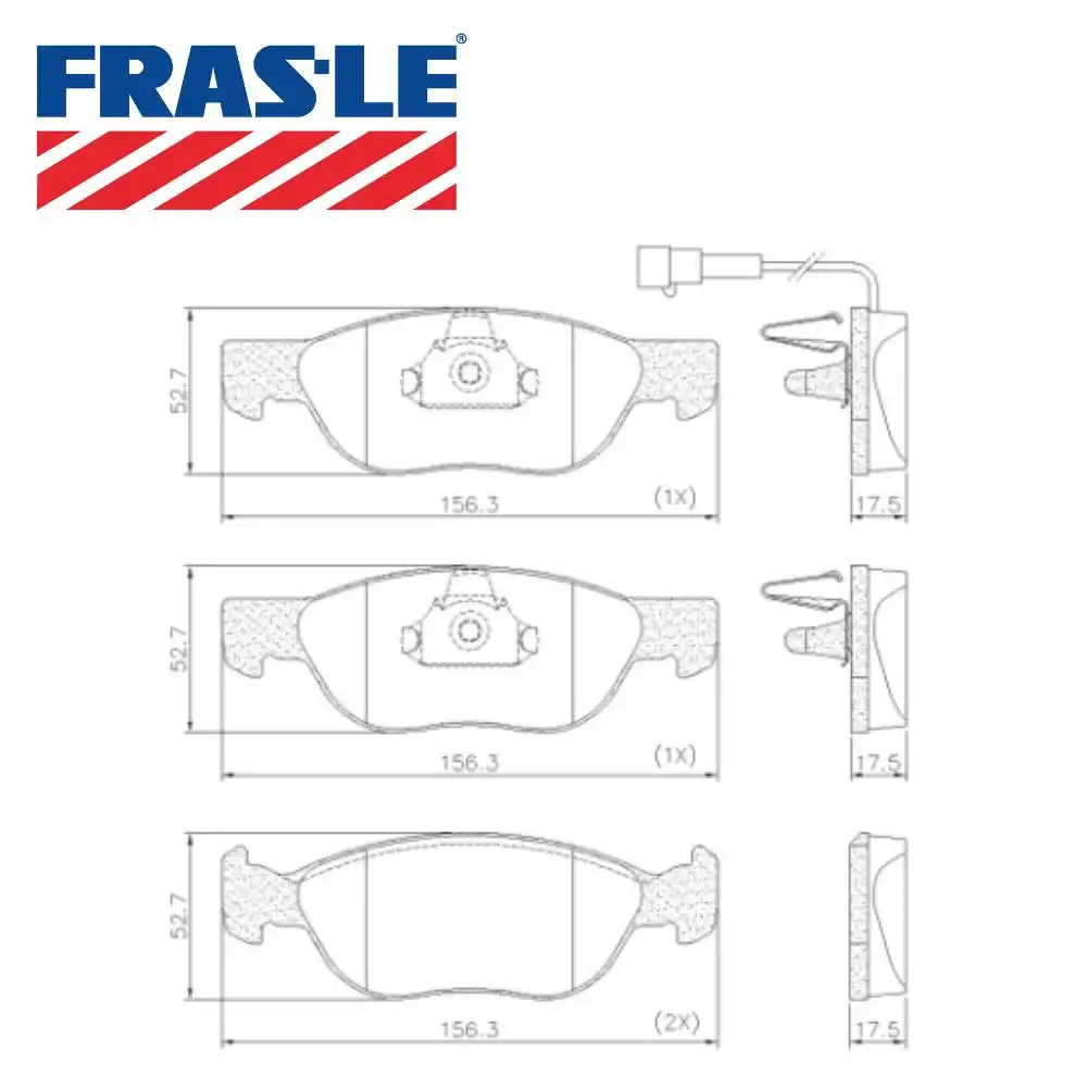 PASTILHA FREIO DIANTEIRA FIAT MAREA 1.8 COM ALARME SISTEMA T