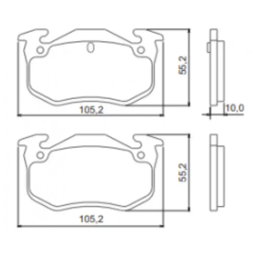 PASTILHA FREIO TRASEIRA RENAULT MEGANE 2.0 16V 1996/