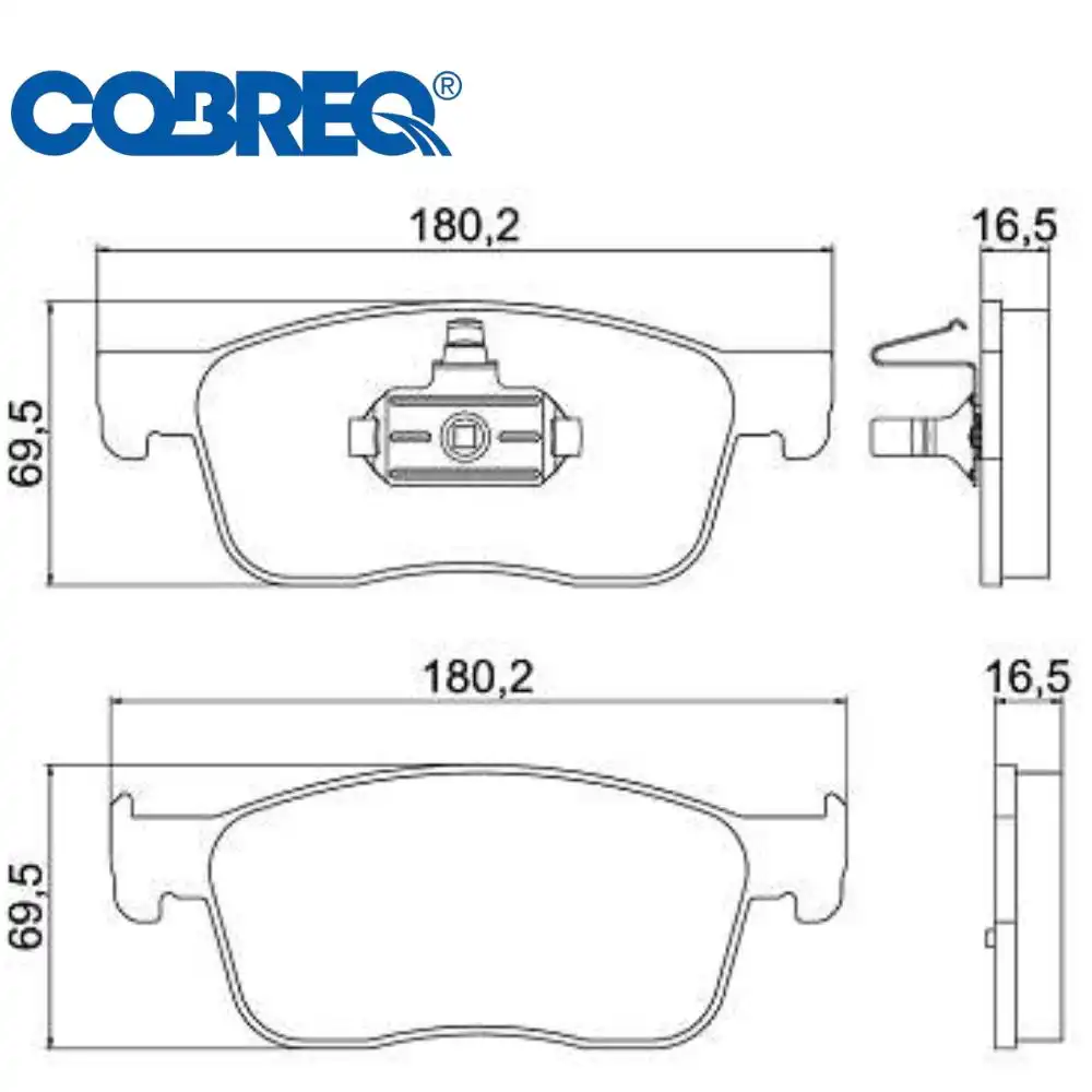 PASTILHA FREIO DIANTEIRA PEUGEOT EXPERT 1.6 2018 EM DIANTE