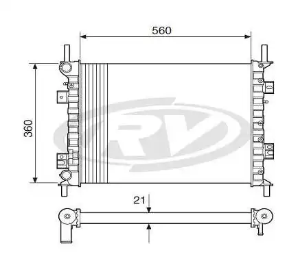 RADIADOR FIESTA 1.0 1.6 8V 2002 A 2014