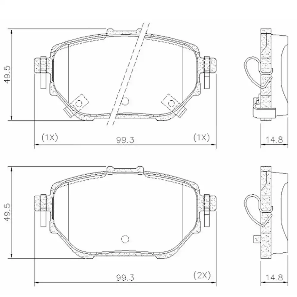 PASTILHA FREIO TRASEIRA TOYOTA COROLLA 2.0 2019/